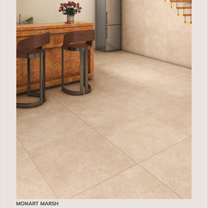Carrelage en porcelaine rustique de la ville de Foshan, carrelage beige avec finition semi-mate, disponible en 600x600mm et 600x1200mm - Product Image 1