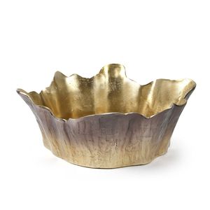 Handcrafted <b>Aluminum</b> <b>Table</b> Bowl Featuring Sculptural Curves for Elegant Food Presentation - Product Image 4