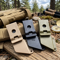 360 °   Clip rotatif pour étui de couteau Kydex, attache de ceinture tactique pour étui de couteau à lame fixe d'extérieur, ajustement universel