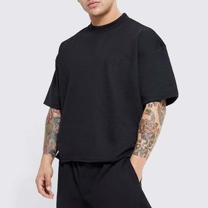 T-shirts pour hommes en coton, coupe oversize, coupe slim, t-shirts graphiques, t-shirts unis, vêtements décontractés, hauts d'été, col rond, col en V - Product Image 5
