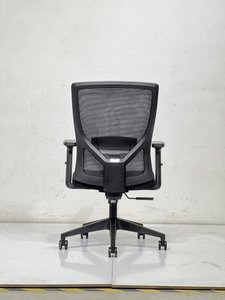 Chaise de bureau pivotante en maille noire, chaise de travail réglable en hauteur, siège de bureau exécutif avec appui-tête pour espace de travail - Product Image 5
