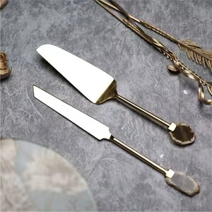 Creative Dessert Cutter Set Metal Cake Knife and Server Stainless Steel Slice <b>Tool</b> Serving Kit - Product Image 1