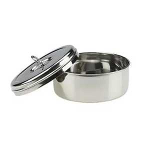 SUS304 Rectangle Stainless Steel Children's Dishwasher Safe 3-Compartment Eco-Friendly <b>Folding</b> Wire Handle Airtight Bento <b>Box</b> - Product Image 2
