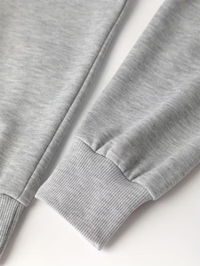 Custom Crop Hoodies <b>Men</b> High Quality Gray Cropped Hoodie Zipper-Up Embroidered Tops Short Solid Color Casual Oversized - Product Image 5