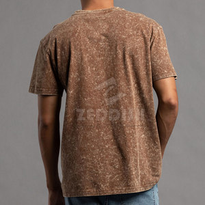 Camiseta de Manga Corta con Lavado Ácido, Estilo Nuevo, Personalizada, Precio Económico, Fabricante de Camisetas con Lavado Ácido - Product Image 4