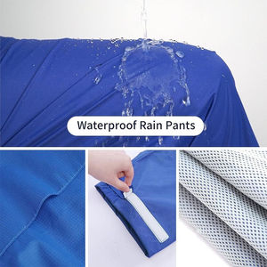 Traje de Lluvia de Seguridad Reflectante de Alta Visibilidad con Capucha Ajustable para Trabajos de Construcción y Mantenimiento - Product Image 4