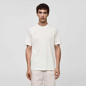New Arrival <b>Men's</b> White O-Neck Short Sleeve T-Shirt Regular Fit Casual Jersey Cotton Solid Color Blank Design - Product Image 4