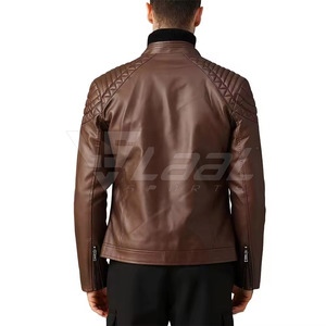 High Quality Modern Fit Comfortable Feel For Street Style Winter <b>Jacket</b> With Trendy Look <b>Men</b> <b>Leather</b> <b>Jacket</b> - Product Image 3