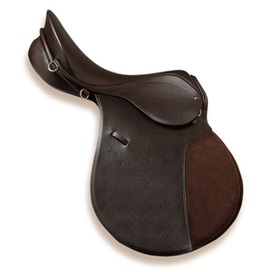 Selle d'équitation anglaise en cuir de buffle 100% avec arceau en fibre de verre, confortable pour les chevaux, logo personnalisé, design personnalisable - Product Image 1
