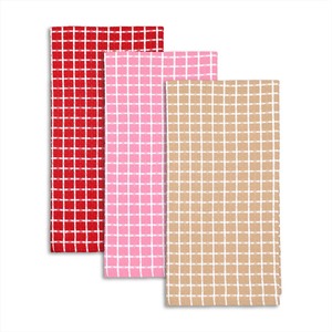 Serviette de cuisine personnalisée, élégante, en coton, à motif à carreaux, avec tissage gaufré, au prix d'usine, fabricants indiens. - Product Image 6