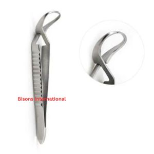 Pinzas quirúrgicas Jones de acero inoxidable BISONS al por mayor, varios tamaños, mango de acción cruzada con resorte - Product Image 1