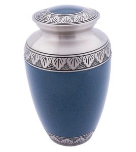 Nouveauté 2026 : Urne funéraire en laiton et aluminium, design élégant en émail argenté, pour cendres - Vente chaude - Product Image 1