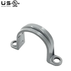 U-образная жесткая лента для труб из ПВХ, устройство поддержки трубопроводов, фитинг, хомуты для труб и монтажный кронштейн с <span class=keywords><strong>2</strong></span> отверстиями - Product Image 1