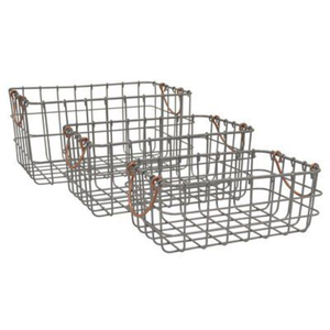 Royal Look Black Iron Metal <b>Wire</b> <b>Storage</b> <b>Basket</b> With Handles Round Bin <b>For</b> Home Organization Laundry General <b>Storage</b> <b>Basket</b> - Product Image 6