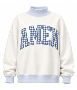 Sudadera Unisex con Cuello Redondo y Bordado, de Felpa de Algodón y Spandex, Manga Regular, Estilo Oversize, Informal, para Invierno y Uso Diario - Product Image 1