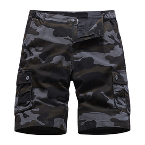 Top Wear New Arrival Summer Casual High Waist Solid Knitted Cargo Shorts for Men with Front Logo Breathable & Eco-Friendly - Product Image 4