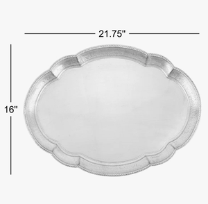 Diseño personalizado más vendido para Navidad boda bandeja de latón decorativa hecha a mano de aluminio tallado Mandala grabado servir - Product Image 3