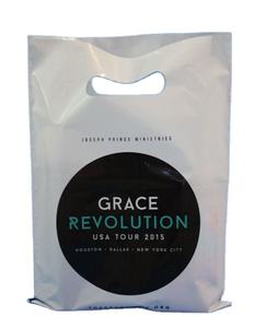 Sac à poignée PE-BD/PEHD avec logo imprimé sur mesure, sac en plastique découpé à l'emporte-pièce, sacs en plastique découpés à l'emporte-pièce sac en papier à poignée découpée - Product Image 3