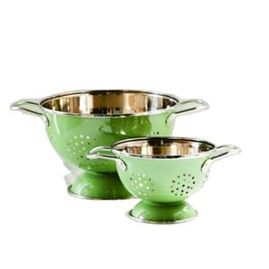 Passoire à fraises en acier inoxydable Usine directe Usage domestique Cuisine Fruits Légumes Passoire Passoire Ensemble Vert - Product Image 1