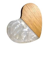 Dessous de verre élégants en bois d'acacia et en résine, sous-verres ronds pour le salon, le bar et le café - Product Image 5