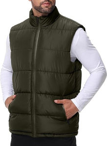 Chaleco Acolchado de Lona para Hombre, Económico, de Moda, Personalizable, de Alta Calidad, Impermeable, Transpirable, Ecológico, de Secado Rápido, para Invierno - Product Image 6
