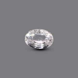 Natural White Zircon Loose Gemstone 5 Carat Cushion Cut for Fine Jewelry - Product Image 1
