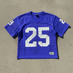 Custom Logo Vintage Boxy V-neck Jersey Retro Sports Mesh T-Shirt Basketball Football American Football <b>Soccer</b> Jersey Tee - Product Image 3