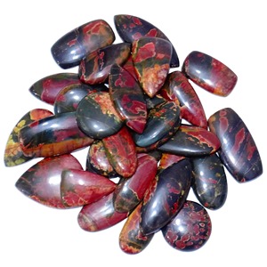 Hermosas Gemas de Jaspe Cherry Creek Natural en Forma de Cabujón, Lote al por Mayor de Gemas Naturales de Diferentes Formas para la Fabricación de Joyas - Product Image 2