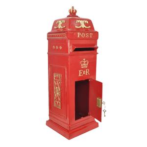 Ground Mount Metal Post <b>Box</b> Luxury ER Post Letter <b>Box</b> For Event Supplies Red Coated Weatherproof Affordable Price - Product Image 3