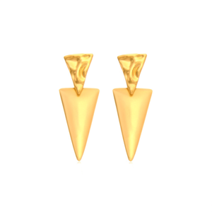 Boucles d'oreilles pendantes tendance en acier inoxydable 316L avec placage or PVD, durables et résistantes - Product Image 2