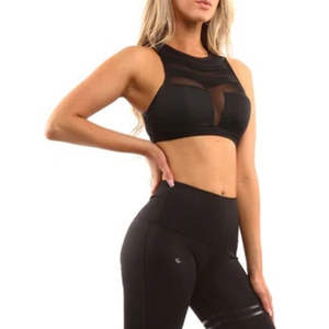 Sujetador Deportivo Personalizado para Mujer, Diseño a Cuadros, Super Suave, Transpirable, Antibacterial, de Secado Rápido, Sexy, para Gimnasio, Yoga, con Copas Extraíbles - Product Image 2