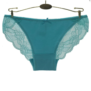 Sexy Women Lace Mid-Rise Thin Panties Stretch Floral Mesh Breathable Seamless Eco-Friendly Nylon Spandex <b>Boyshort</b> Plus Size OEM - Product Image 6