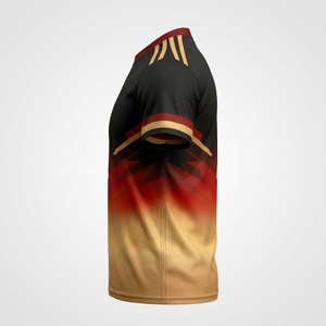 เสื้อฟุตบอลแบบเรโทรพิมพ์ลายด้วยความร้อน ด้านหน้าทำจากโพลีเอสเตอร์ 100% สำหรับชื่อทีม ชุดเสื้อฟุตบอลแบบยูนิเซ็กซ์ แห้งเร็ว คอเสื้อแบบสั้น แขนสั้น - Product Image 3