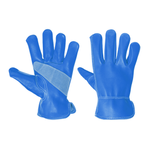 Gants de travail en cuir de vachette grainé de haute qualité, résistants à la chaleur et aux étincelles, pour le jardinage - Product Image 5