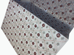 Elegant Handmade Embroidered Eco-Friendly Tulle Lace Fabric Floral Pattern Beaded <b>Sequin</b> 5 Yards - Product Image 2