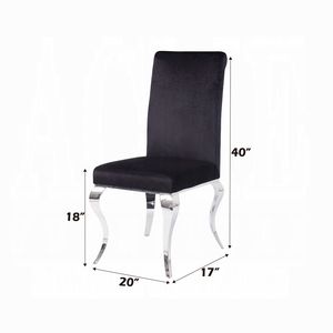 Set di 2 sedie da pranzo imbottite in tessuto - Product Image 3