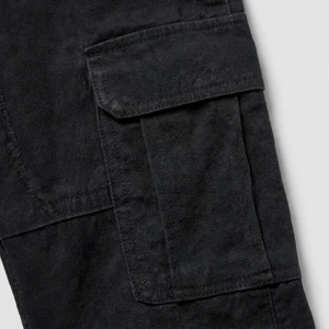 Pantalon cargo pour homme, coupe classique, coton mi-lourd, couleur unie, décontracté, pour l'automne - Product Image 4