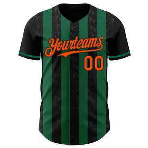 Breathable 100% Polyester Printed Short Sleeve Baseball Jersey Full Button Quick Dry Team Uniform for All Seasons - Product Image 4