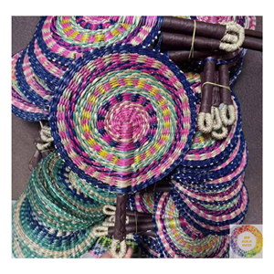 Abanico Decorativo Tejido a Mano de Seagrass, Decoración de Pared Estilo Boho Natural, Abanico de Paja Ecológico, Decoración Sostenible para el Hogar, Venta al Por Mayor - Product Image 6