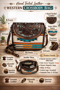 Western Hand Tooled Leather Hair Cowhide Fringe Handbag Vintage Geometric Carved Lady Bohemian Shoulder Bag <b>Playing</b> <b>Card</b> Design - Product Image 4