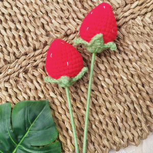 2025 New Design Handmade <b>Knitted</b> Wool Crochet Sunflowers and Roses for Mother's Day Gifts Crochet Flowers & Plants - Product Image 5