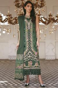 <b>Women</b> Traditional Embroidered Silk <b>Kurta</b> Set Green Midi Length With Floral Design <b>For</b> Wedding Occasion India Pakistan Style 2026 - Product Image 1