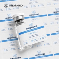 Étiquettes personnalisées pour flacons de peptides, BOPP, MBOPP, PET, PVC, brillantes, mates, holographiques, autocollantes, imperméables, imprimées