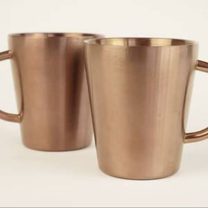 Taza de Cobre Ecológica Personalizada, Estilo Vintage Martillado, para Moscow Mule, Cerveza, Café, Vino y Uso Doméstico, Artesanía MS - Product Image 1