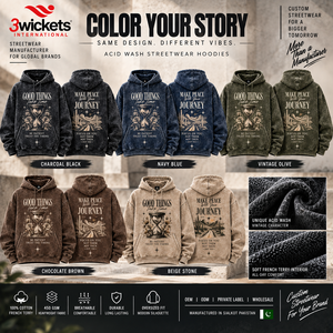 Sudadera con Capucha Estilo Streetwear, Lavado Ácido, Personalizada, 450 GSM, Transpirable, Ecológica, para Hombre, Corte Regular, Venta al Por Mayor - Product Image 6