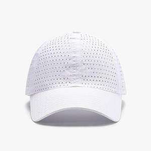Gorra de béisbol unisex delgada, sólida, azul marino, para verano, para actividades al aire libre, protección solar, con diseño hueco, estilo Dad Hat - Product Image 6