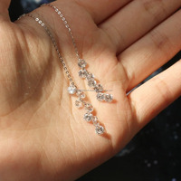 Pendientes de Oro de 14 Quilates, Diamantes Redondos Cultivados en Laboratorio, Joyería de Diamantes, Pendientes de Boda, Diamantes Creados en Laboratorio