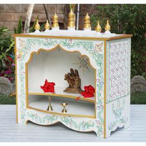 Mandir วัดไม้ขนาด26นิ้วของตกแต่งบ้านสำหรับการตกแต่งภายในสไตล์อินเดีย - Product Image 4