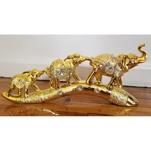 Escultura Metálica Hecha a Mano Inspirada en Aves, Chapada en Oro, ZAHID EXPORTS, Elegante Adorno Decorativo de Hierro para Hogares Modernos, Premium - Product Image 3