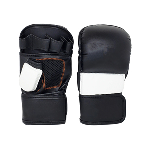Handmade Leather MMA Sparring <b>Gloves</b>-<b>Moisture</b> Wicking Hook & Loop Closure Customizable Training <b>Gloves</b> for Fighters Use - Product Image 1